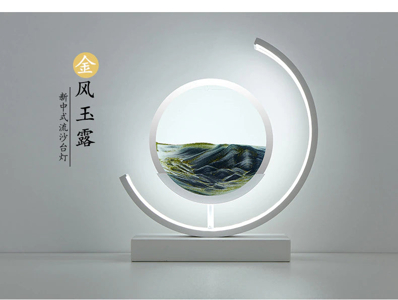 Xiaomi 7Inch Moving Sand Art Picture Round Glass 3D Deep Sea Sandscape In Motion Display Flowing Sand Frame Kids Gift Home Decor