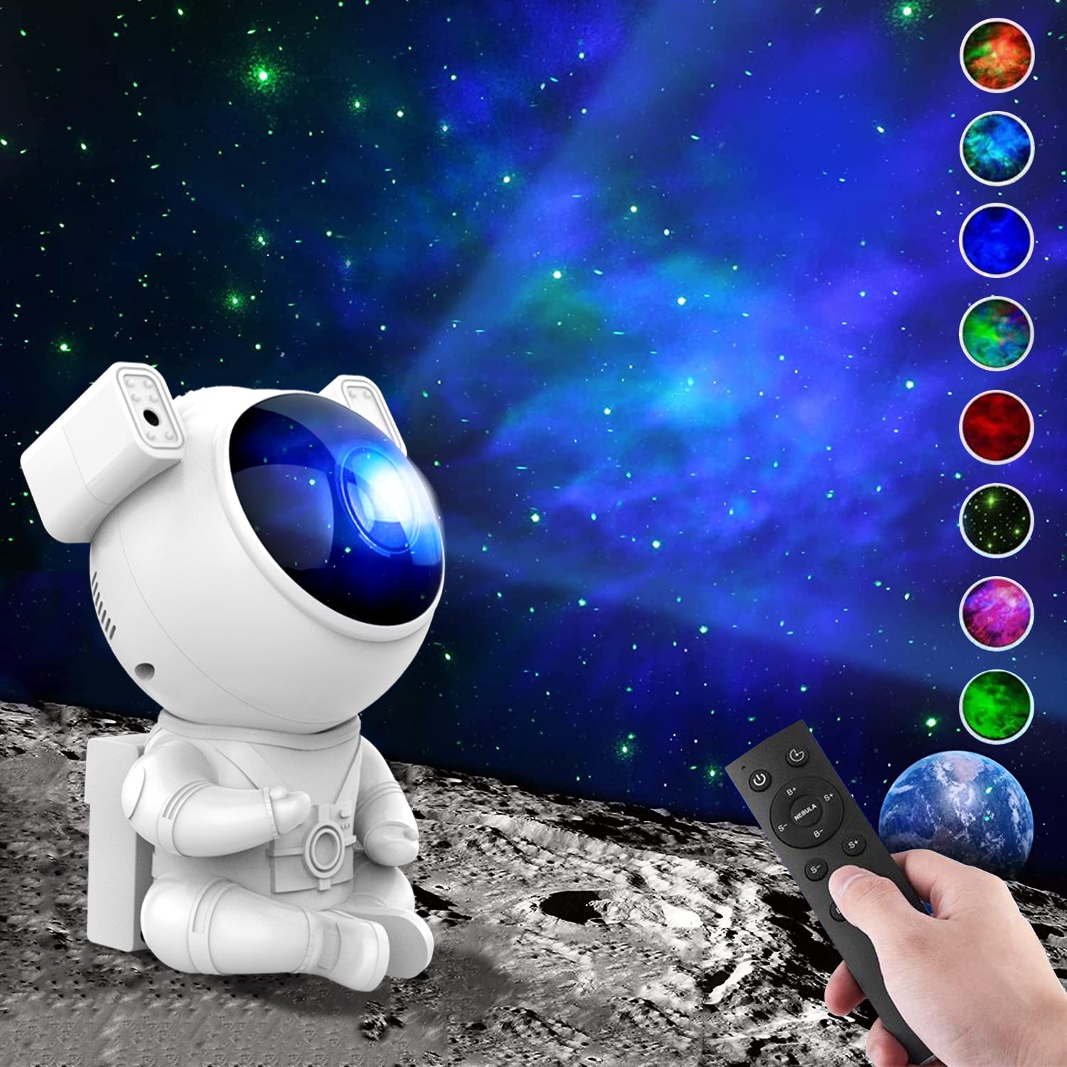 NEW Astronaut Galaxy Starry Projector Night Light