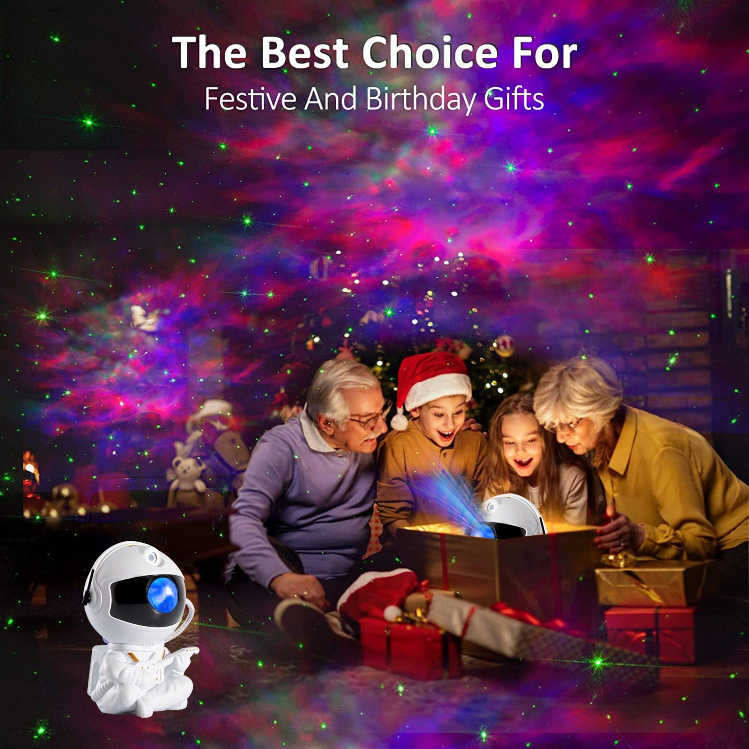 NEW Astronaut Galaxy Starry Projector Night Light