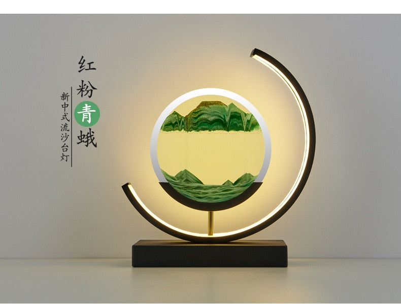 Xiaomi 7Inch Moving Sand Art Picture Round Glass 3D Deep Sea Sandscape In Motion Display Flowing Sand Frame Kids Gift Home Decor